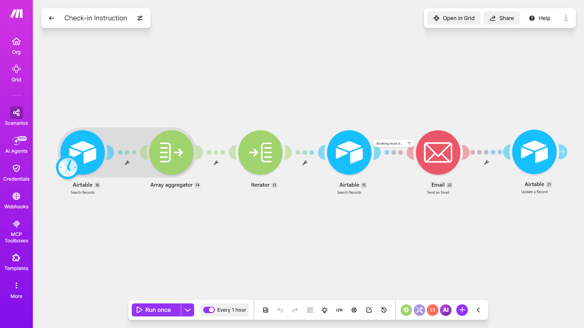 Make.com project screenshot 4