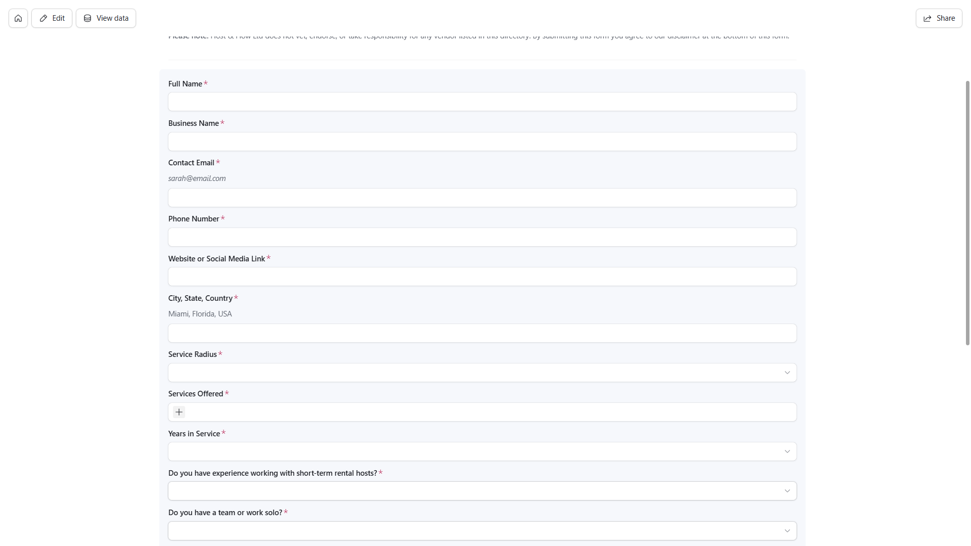 Airtable project screenshot 5
