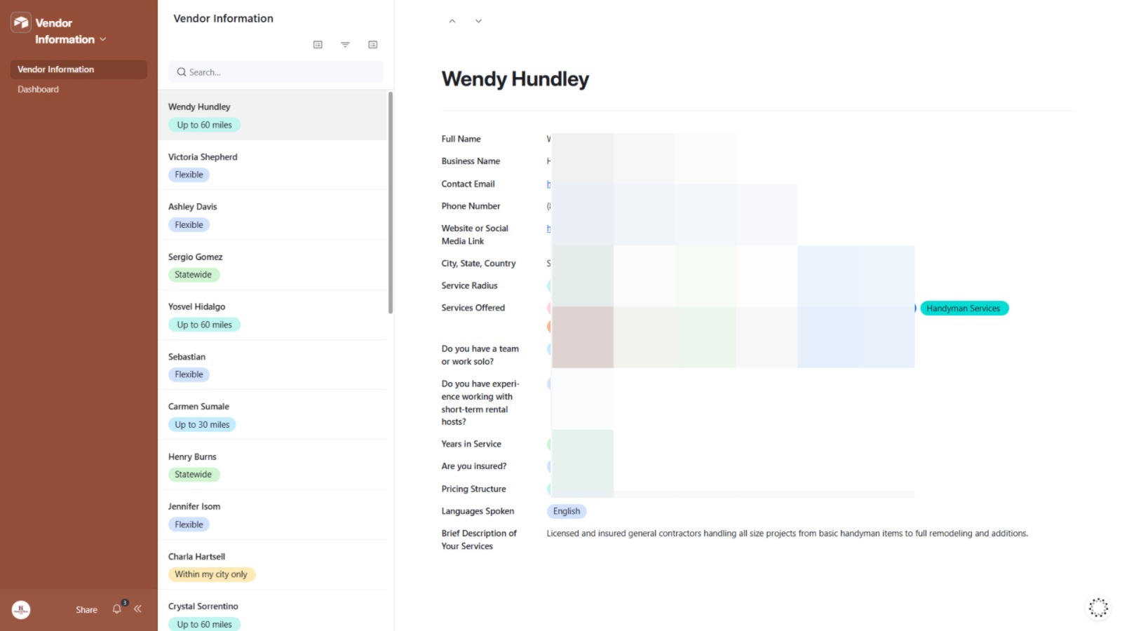 Airtable project screenshot 1