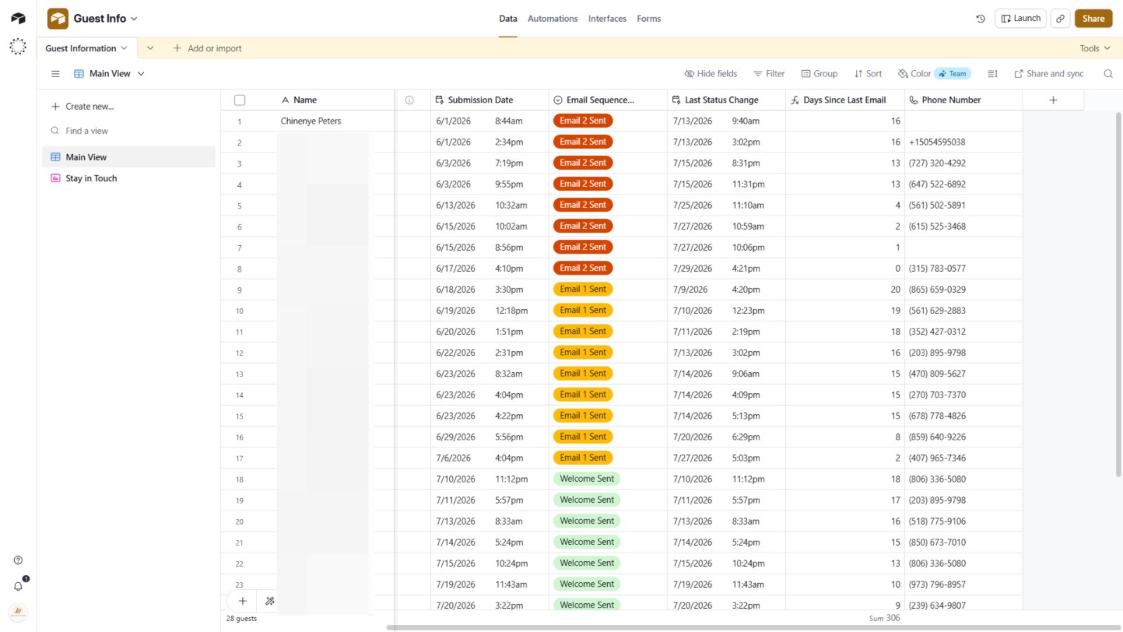 Airtable project screenshot 3